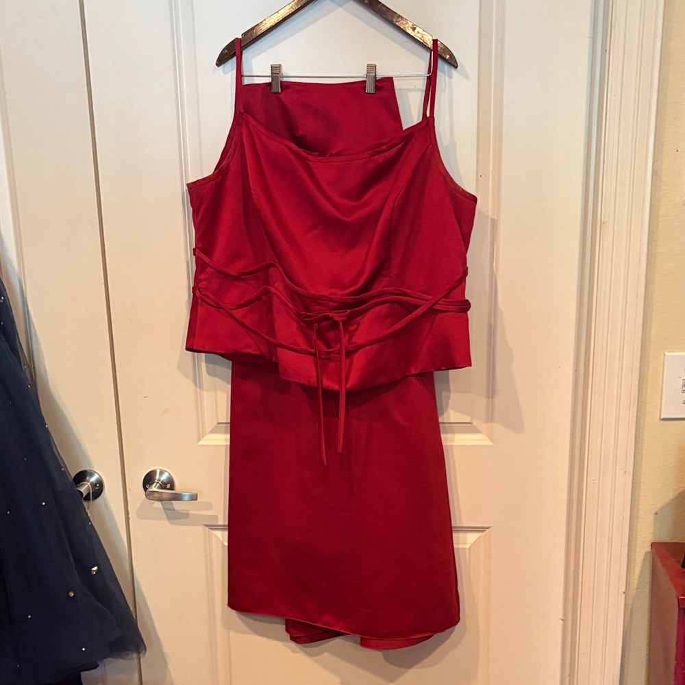 Alfred Angelo Red Wedding Dress